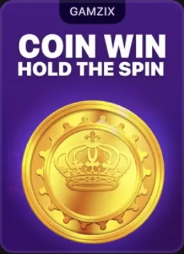 Moneda de oro con corona sobre fondo morado, miniatura de Coin Win: Hold The Spin