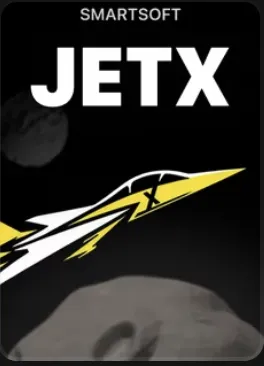 Avión a reacción amarillo y blanco pasando junto a la Luna, miniatura de JetX
